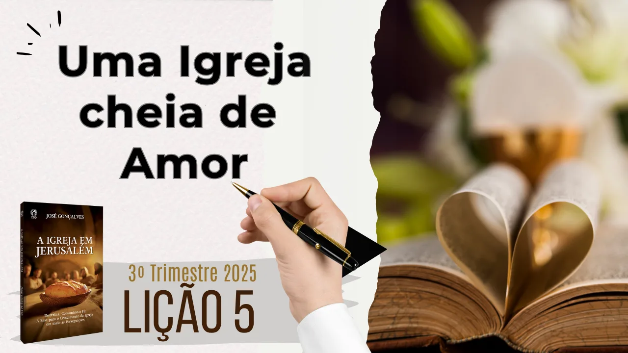 Lição 05: Uma Igreja cheia de Amor – 3º Trimestre 2025